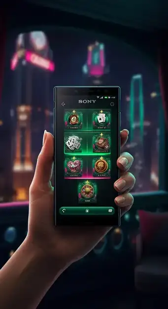 Spelinterface van Crazy Time op een mobiel scherm, met een live presentator en het Winzter Casino logo.